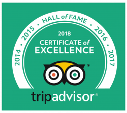 2018 Certificate of Excellence - Trip Advisor